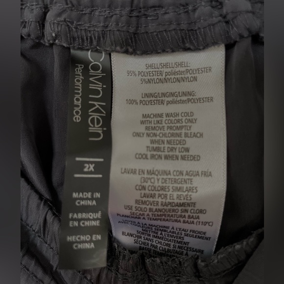 Black, Calvin Klein, performance, plus, 2x, pant Workout, exercise, lounge, hike - Picture 4 of 5